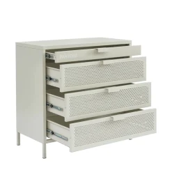 NINO Commode 4 tiroirs en métal PANTONE L80cm