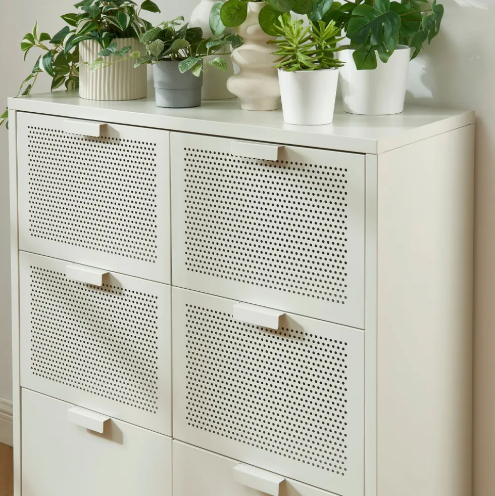 NINO Commode 6 tiroirs en métal PANTONE L90cm