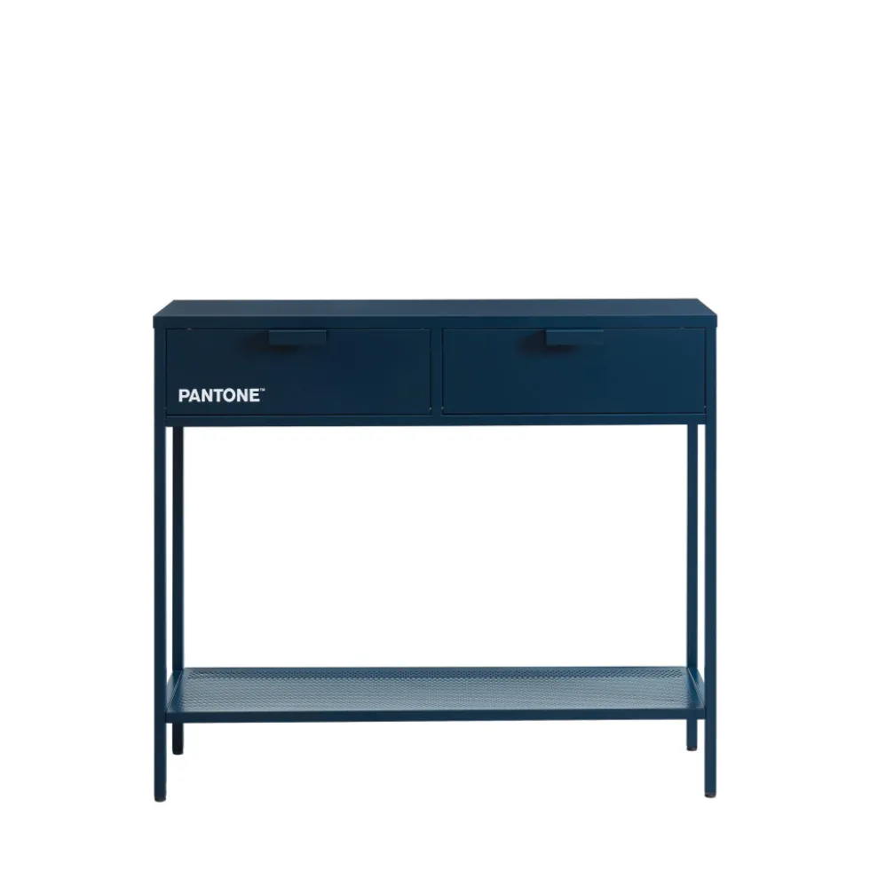 NINO Console 2 tiroirs en métal PANTONE L100cm