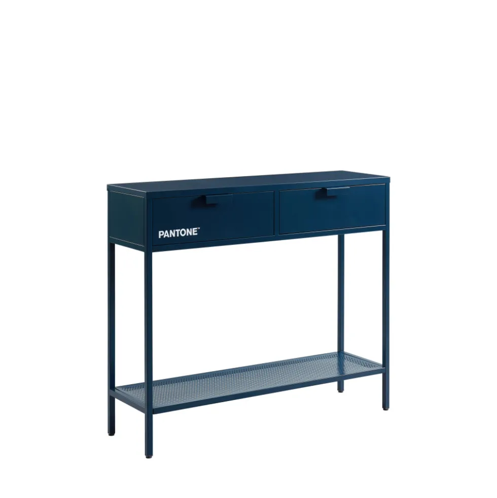 NINO Console 2 tiroirs en métal PANTONE L100cm