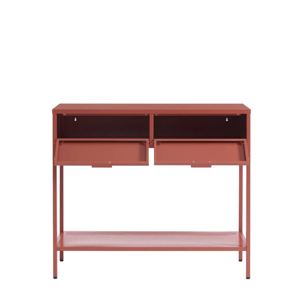 NINO Console 2 tiroirs en métal PANTONE L100cm