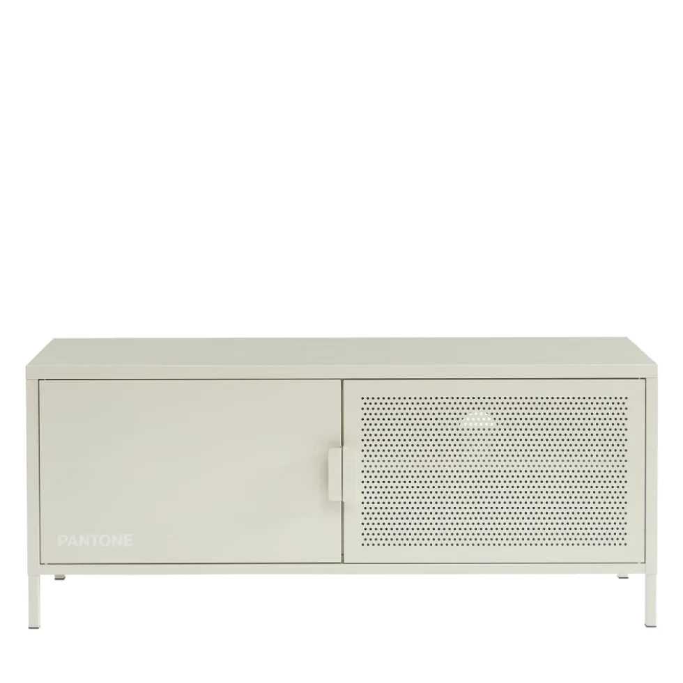 NINO Meuble TV 2 portes en métal PANTONE L120cm