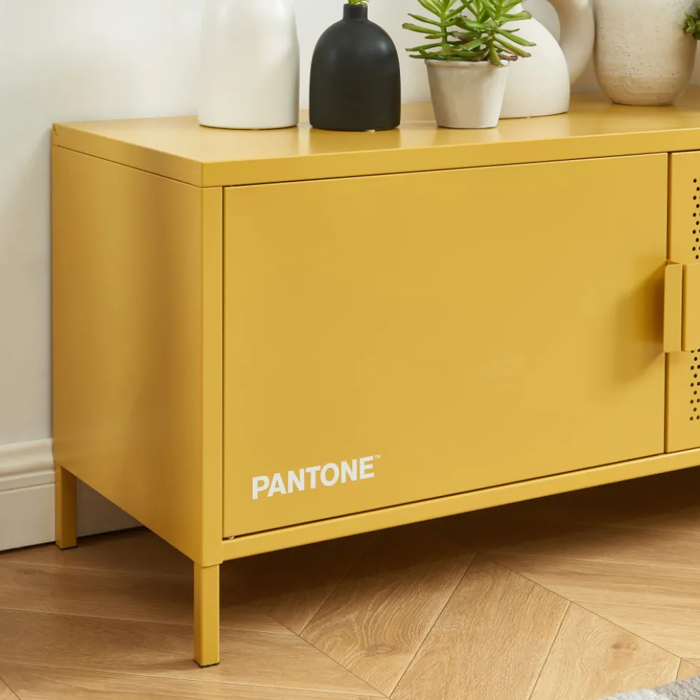 NINO Meuble TV 2 portes en métal PANTONE L120cm