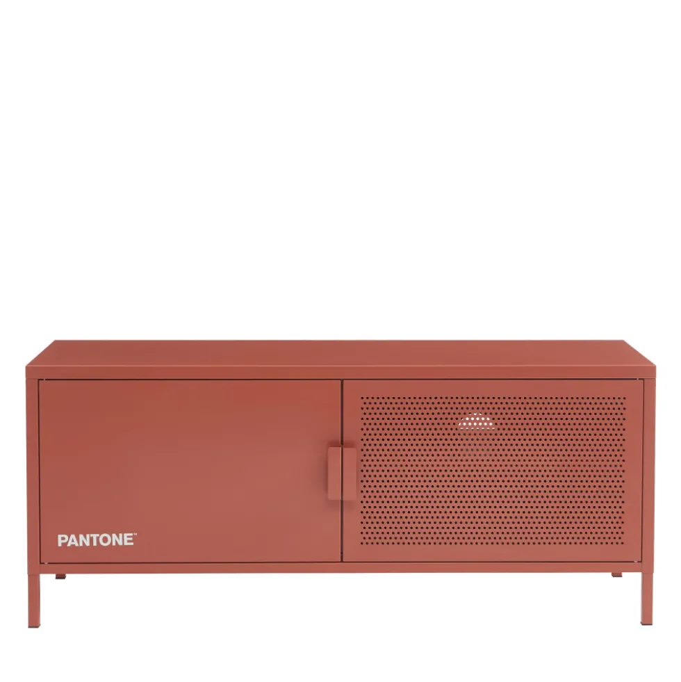 NINO Meuble TV 2 portes en métal PANTONE L120cm