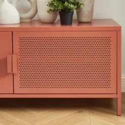 NINO Meuble TV 2 portes en métal PANTONE L120cm