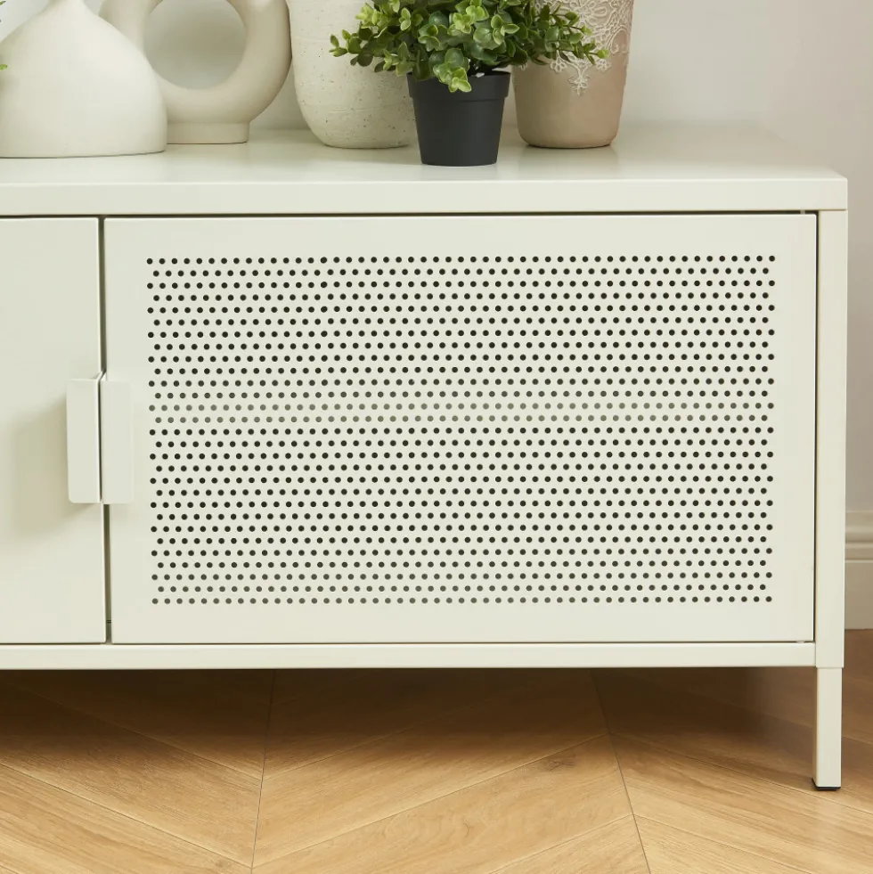 NINO Meuble TV 2 portes en métal PANTONE L120cm