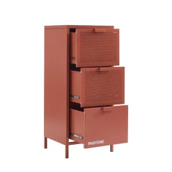 NINO Petit meuble de rangement 3 tiroirs en métal PANTONE H105cm