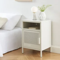 NINO Table de chevet 1 porte en métal PANTONE