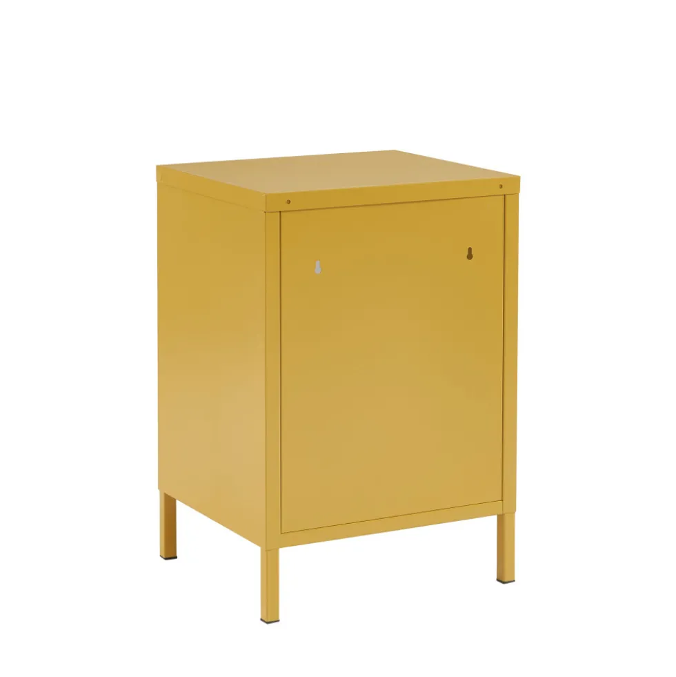 NINO Table de chevet 1 porte en métal PANTONE