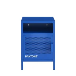 NINO Table de chevet 1 porte en métal PANTONE