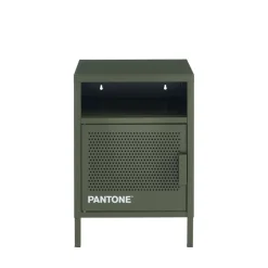 NINO Table de chevet 1 porte en métal PANTONE