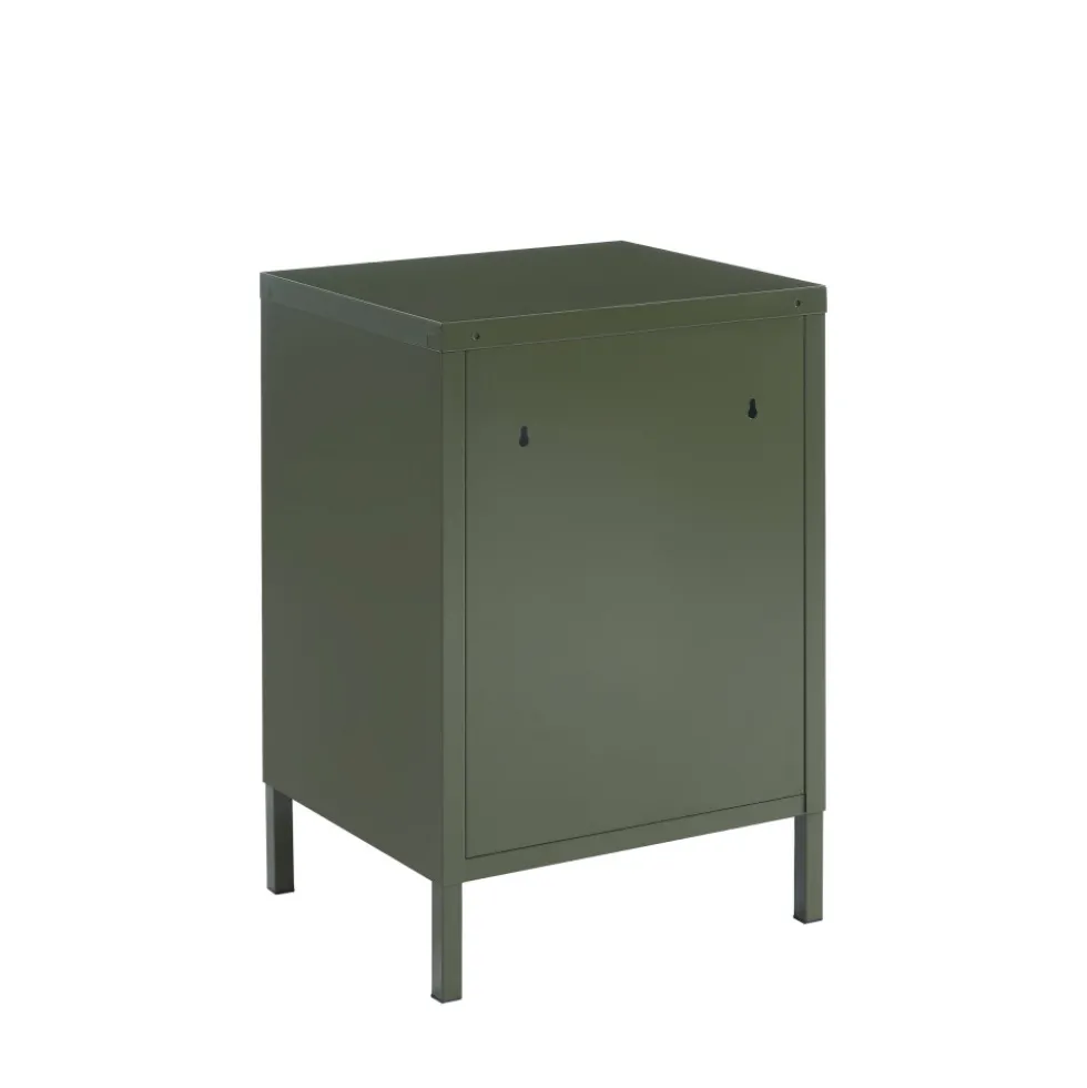 NINO Table de chevet 1 porte en métal PANTONE