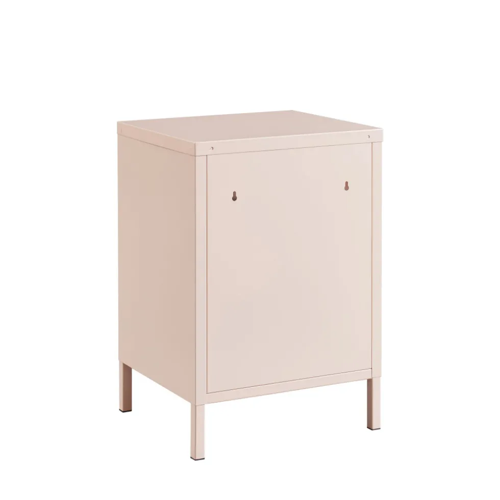 NINO Table de chevet 1 porte en métal PANTONE