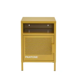 NINO Table de chevet 1 porte en métal PANTONE