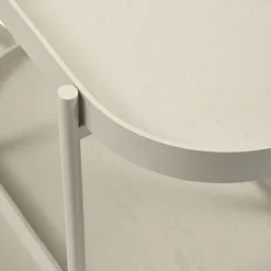 NOAN Console ovale en bois et métal L90cm