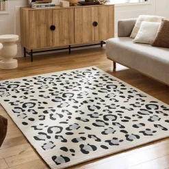 NOMAD Tapis contemporain à motifs léopard