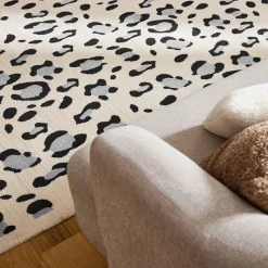 NOMAD Tapis contemporain à motifs léopard