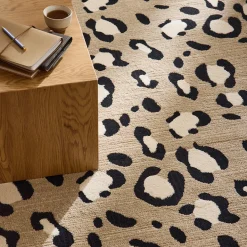 NOMAD Tapis contemporain à motifs léopard