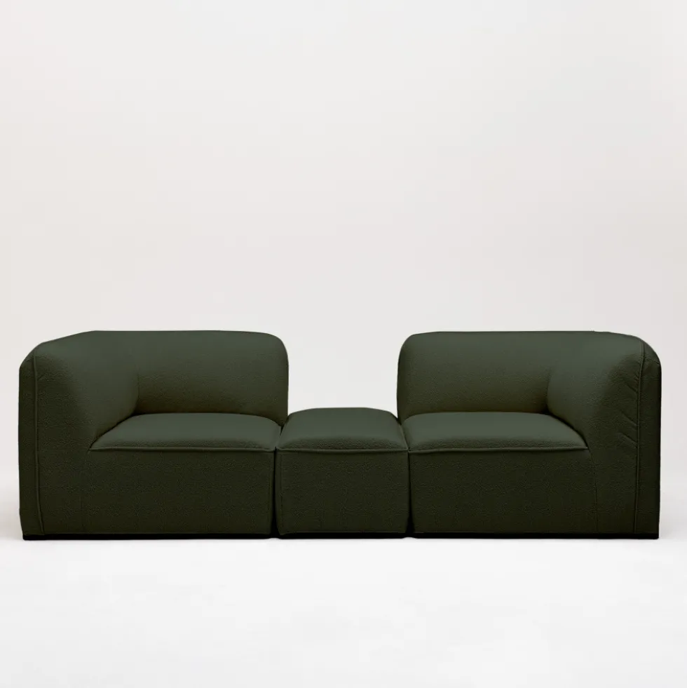NOOR Angle réversible pour canapé modulable en tissu bouclette