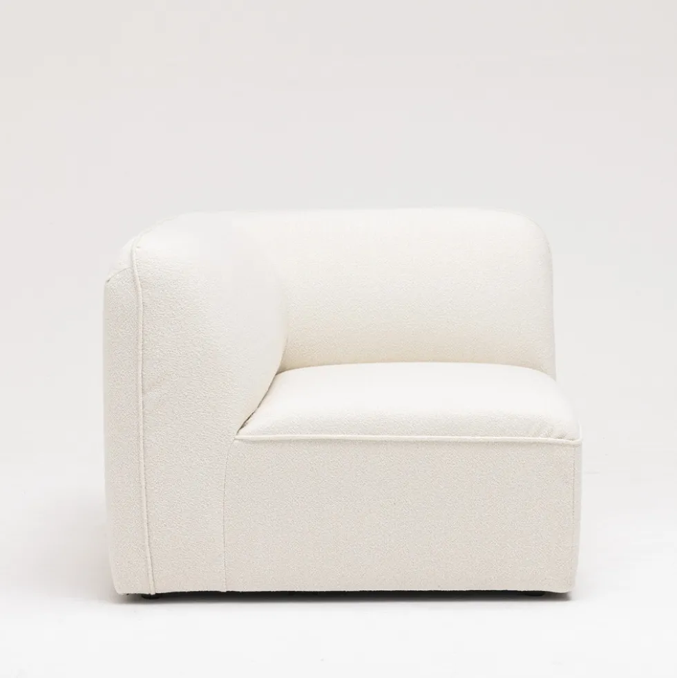 NOOR Angle réversible pour canapé modulable en tissu bouclette