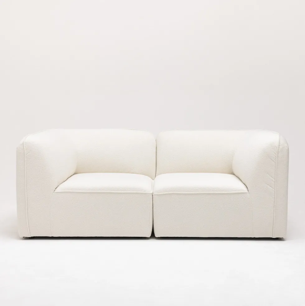 NOOR Angle réversible pour canapé modulable en tissu bouclette