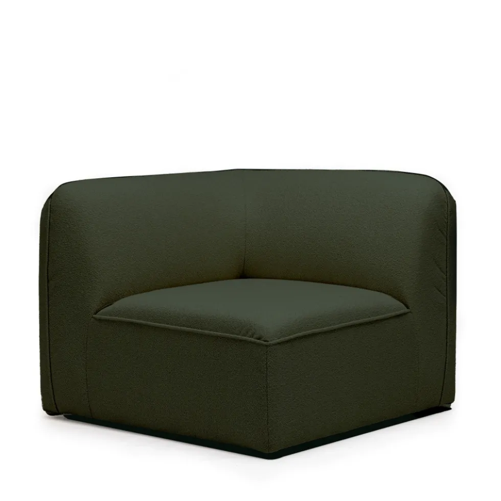 NOOR Angle réversible pour canapé modulable en tissu bouclette