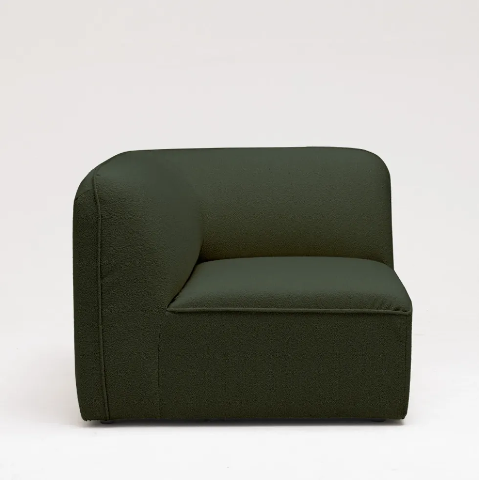 NOOR Angle réversible pour canapé modulable en tissu bouclette