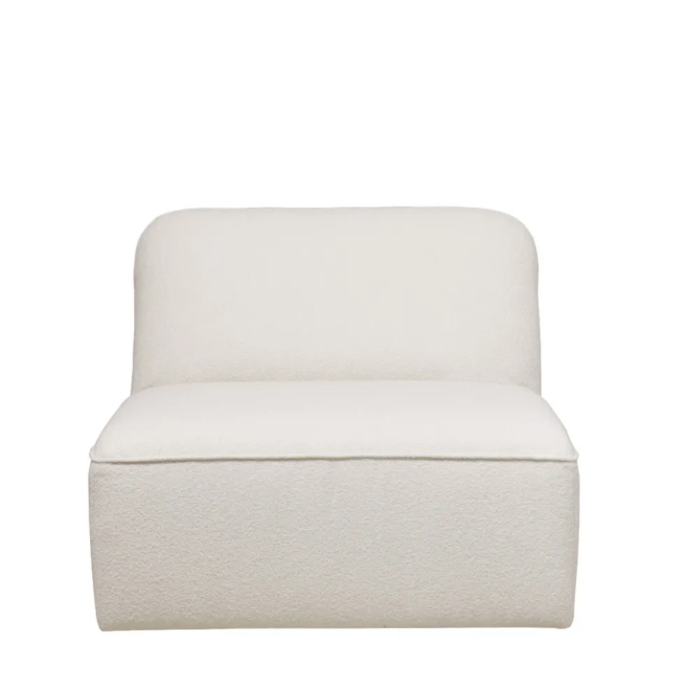 NOOR Chauffeuse pour canapé modulable en tissu bouclette