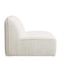 NOOR Chauffeuse pour canapé modulable en tissu bouclette