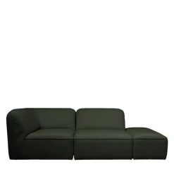 NOOR Chauffeuse pour canapé modulable en tissu bouclette