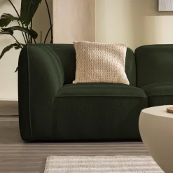 NOOR Chauffeuse pour canapé modulable en tissu bouclette
