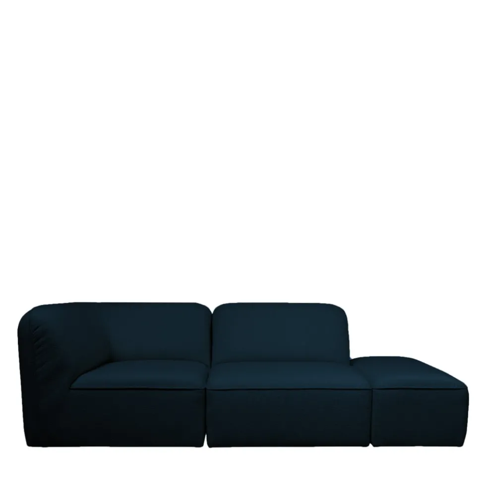 NOOR Chauffeuse pour canapé modulable en tissu bouclette