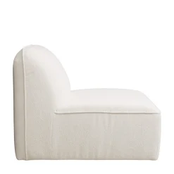 NOOR Chauffeuse pour canapé modulable en tissu bouclette