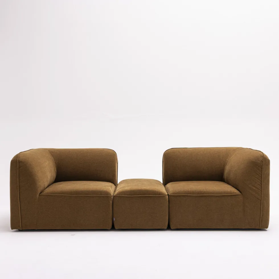 NOOR Pouf pour canapé modulable en tissu