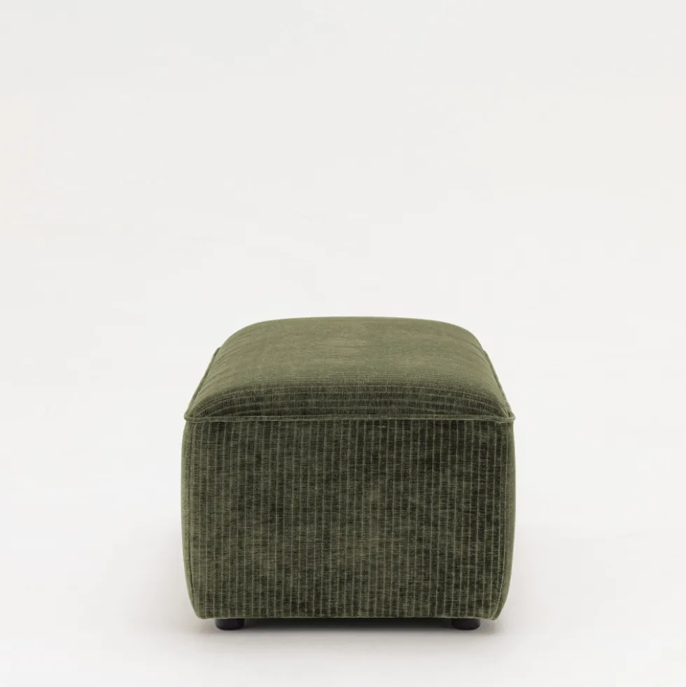 NOOR Pouf pour canapé modulable en velours côtelé
