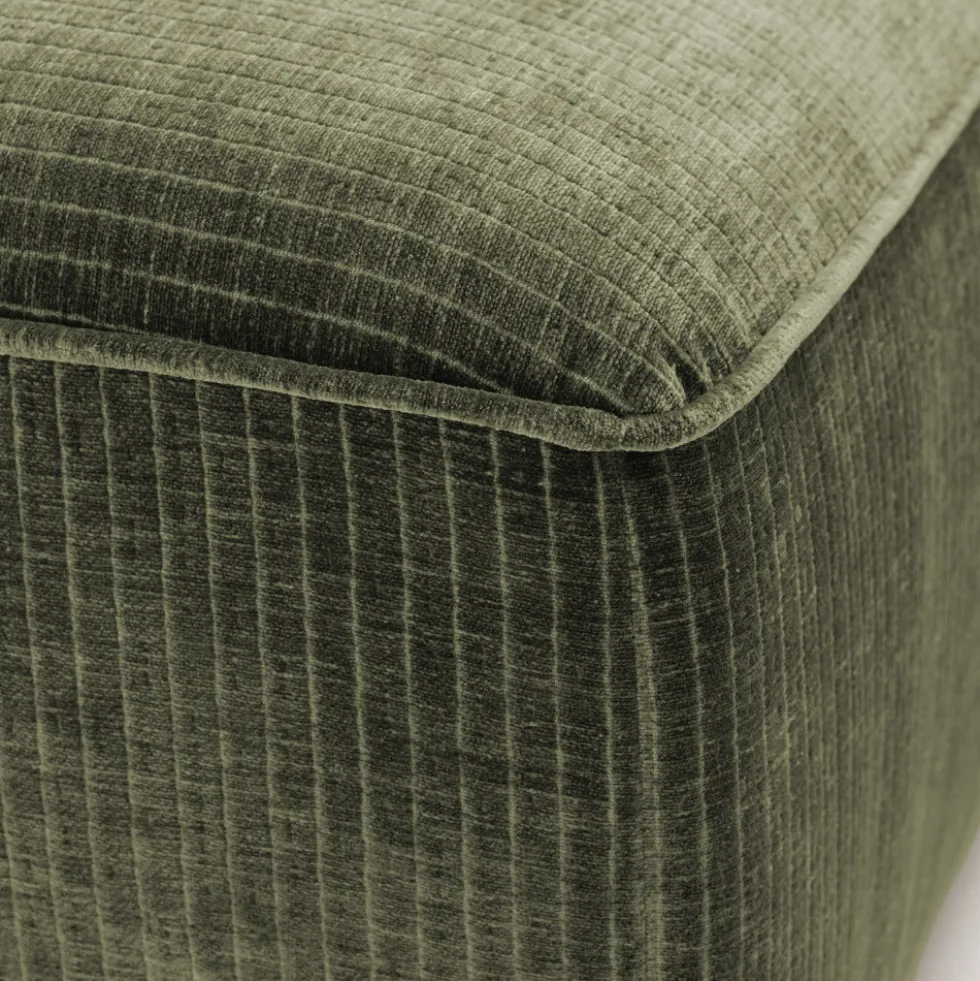 NOOR Pouf pour canapé modulable en velours côtelé