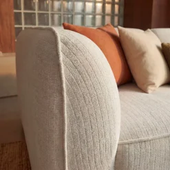 NOOR Pouf pour canapé modulable en velours côtelé