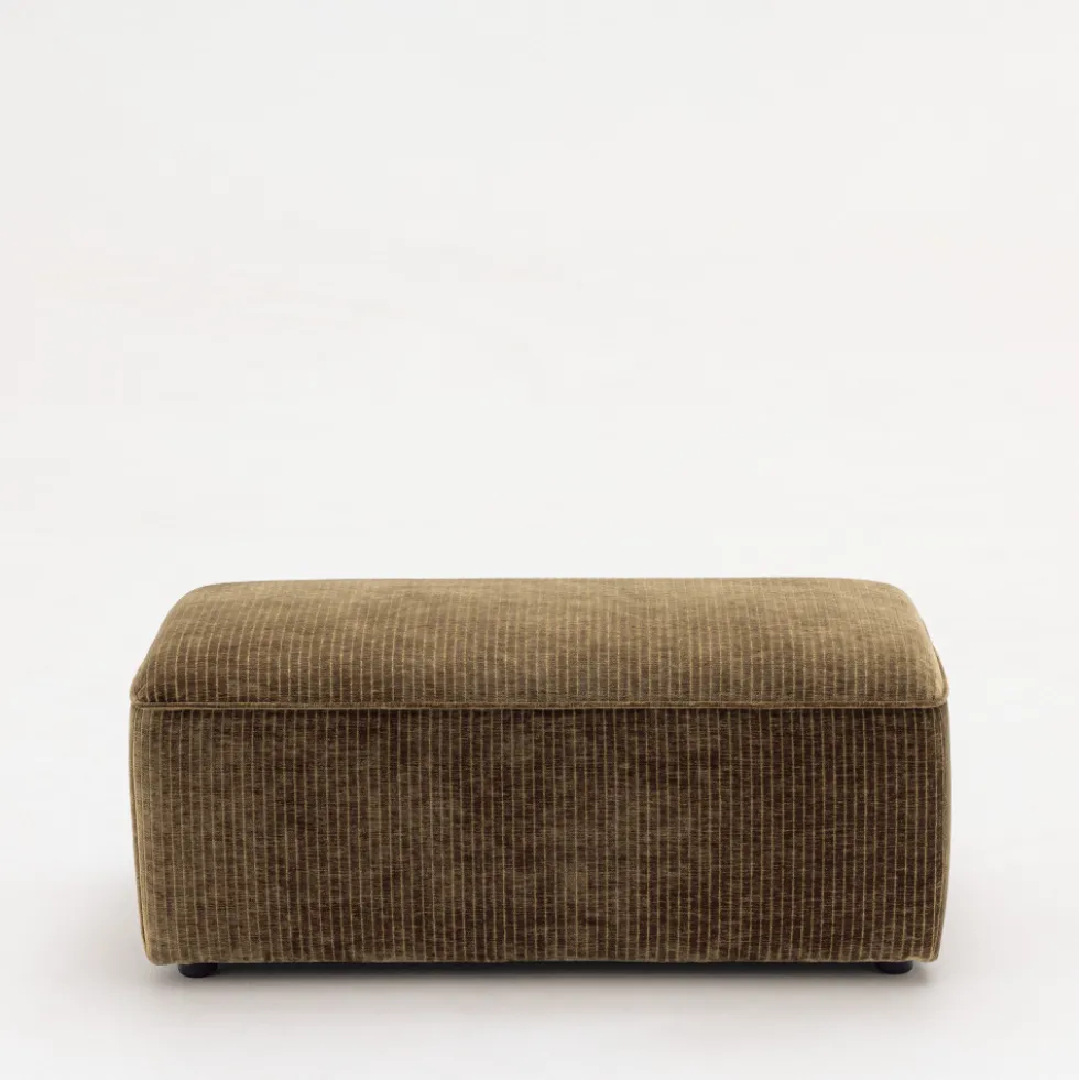 NOOR Pouf pour canapé modulable en velours côtelé