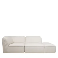 NOOR Pouf pour canapé modulable en tissu bouclette