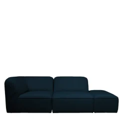 NOOR Pouf pour canapé modulable en tissu bouclette