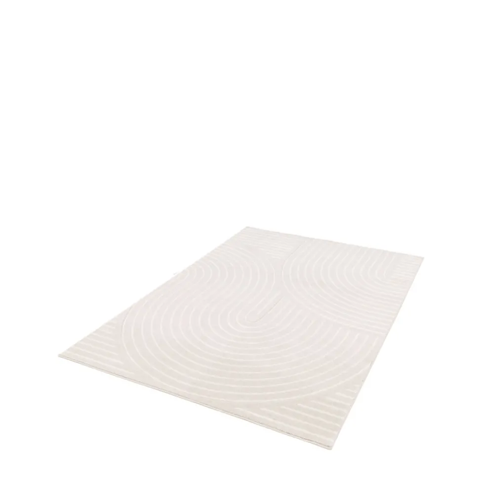 NORA Tapis contemporain à motif géométrique