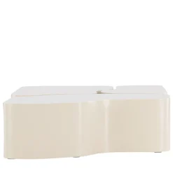 NORLAND Lot de 3 tables basses organiques en bois 92x70cm