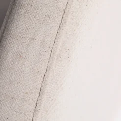 NOUSSA Tête de lit en coton et lin demi-lune L150cm