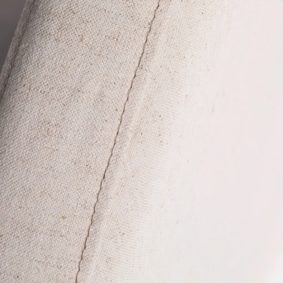 NOUSSA Tête de lit en coton et lin demi-lune L150cm