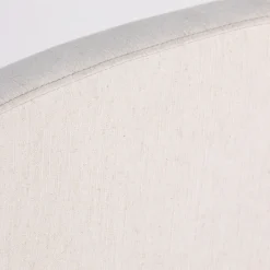 NOUSSA Tête de lit en coton et lin demi-lune L150cm