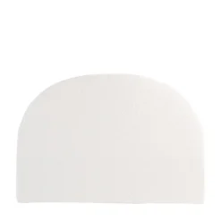 NOUSSA Tête de lit en tissu bouclette demi-lune L170cm