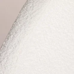 NOUSSA Tête de lit en tissu bouclette demi-lune L170cm