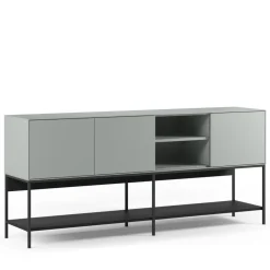 NOXA Buffet 3 portes en bois et métal L180cm