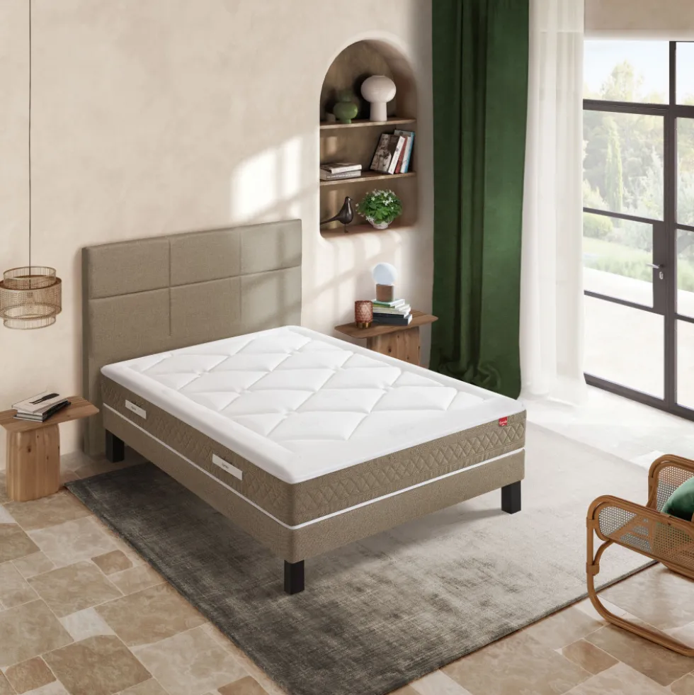NÉRÉIDE Matelas 100% ressorts à mémoire de forme, épaisseur 28cm, accueil moelleux