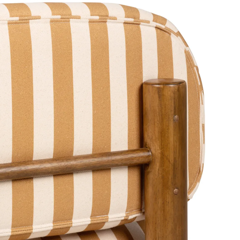 NUBO Fauteuil en tissu et bois